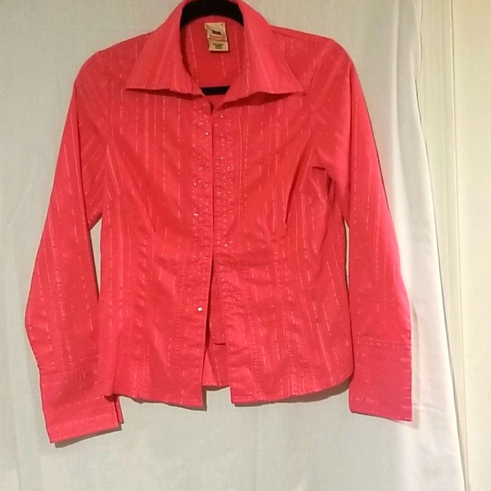 Pink button up